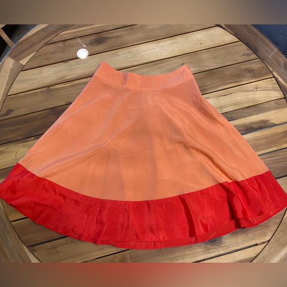 NWOT The Limited Midi Color Block A-line Skirt - Picture 8 of 9